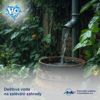Dešťová voda je malý poklad zdarma. Dešťová voda je malý poklad zdarma.